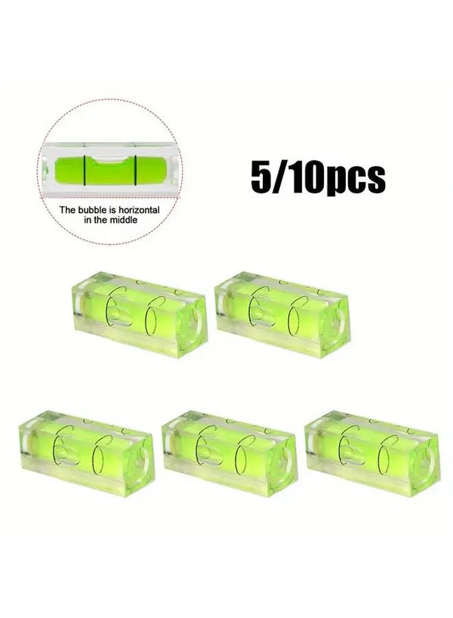 10pcs Mini Spirit Square Bubble Level Acrylic ABS Precision Leveling Tool - Image 2