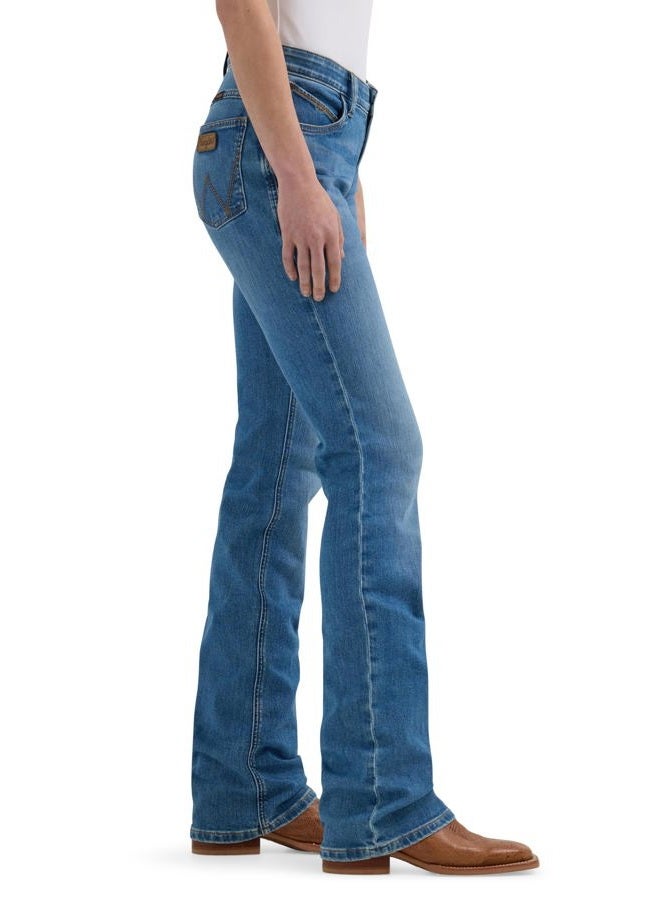 Wrangler Women's Willow Mid Rise Performance Waist Boot Cut Ultimate Riding Jean, Sophia, 25-34 - Image 2