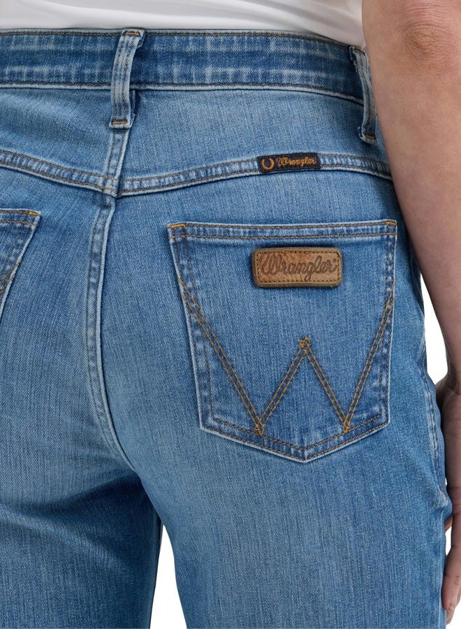 Wrangler Women's Willow Mid Rise Performance Waist Boot Cut Ultimate Riding Jean, Sophia, 25-34 - Image 4