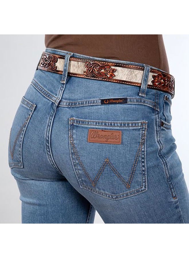 Wrangler Women's Willow Mid Rise Performance Waist Boot Cut Ultimate Riding Jean, Sophia, 25-34 - Image 3