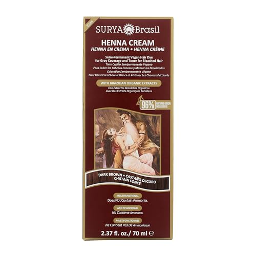 Surya Dark Brown Henna Cream (4 Pack) - Image 1