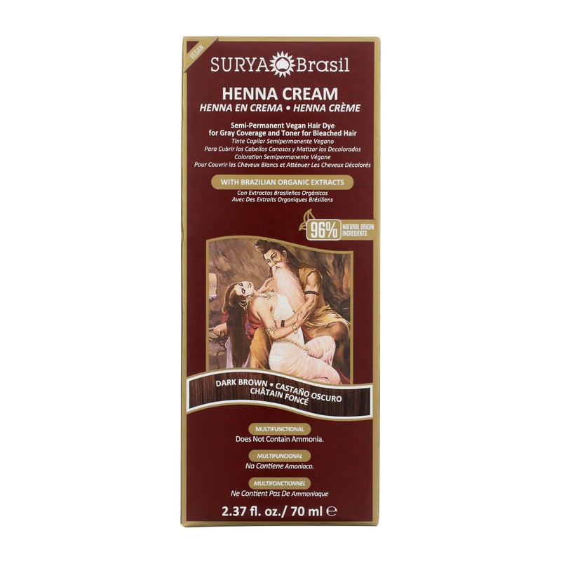 Surya Dark Brown Henna Cream (4 Pack) - Image 3