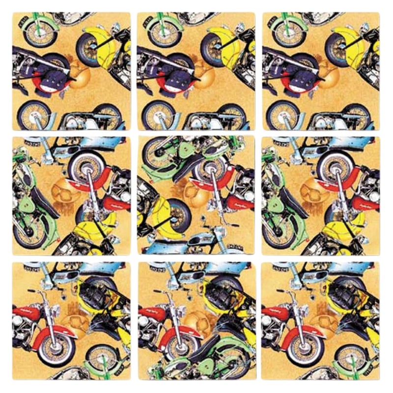 B Dazzle Classic Motorcycles Scramble Squares 9 Piece Puzzle - Image 4