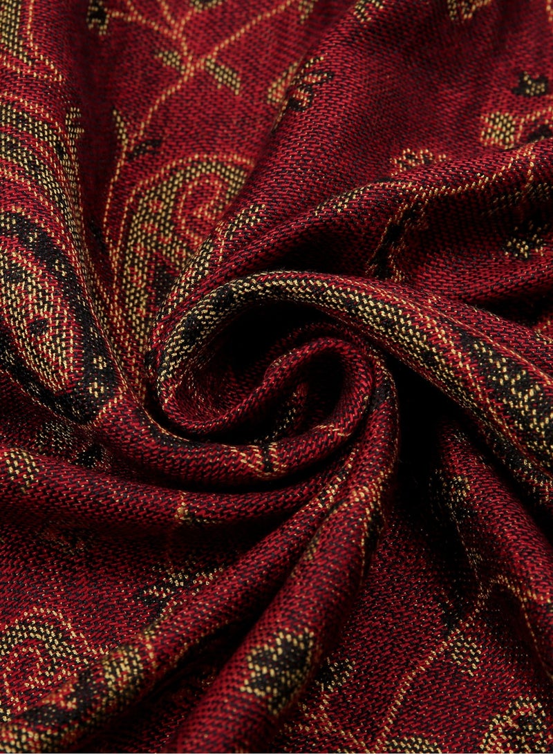 Women Hijab Scarf Cashew Printed Scarf Headwrap Full Cover Hijabs  - Image 5