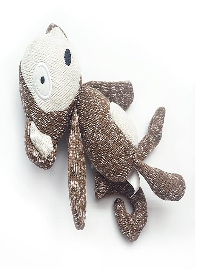 Set of 2 Plush Dog Toys – Monkey & Bunny, Soft Durable Squeaky Pet Toys for Interactive Play - Image 3