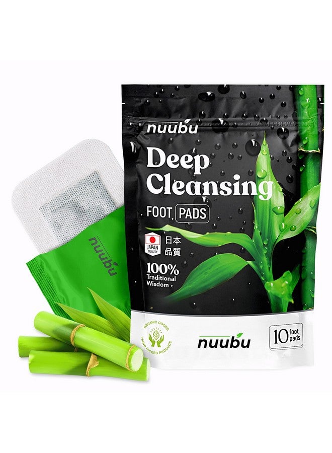 نووبو وسادات قدم للتنظيف العميق من أجل نوم أفضل والعناية بالقدم، وسادات قدم عضوية يابانية ممتازة مع مسحوق الزنجبيل (10 قطع) - Image 1