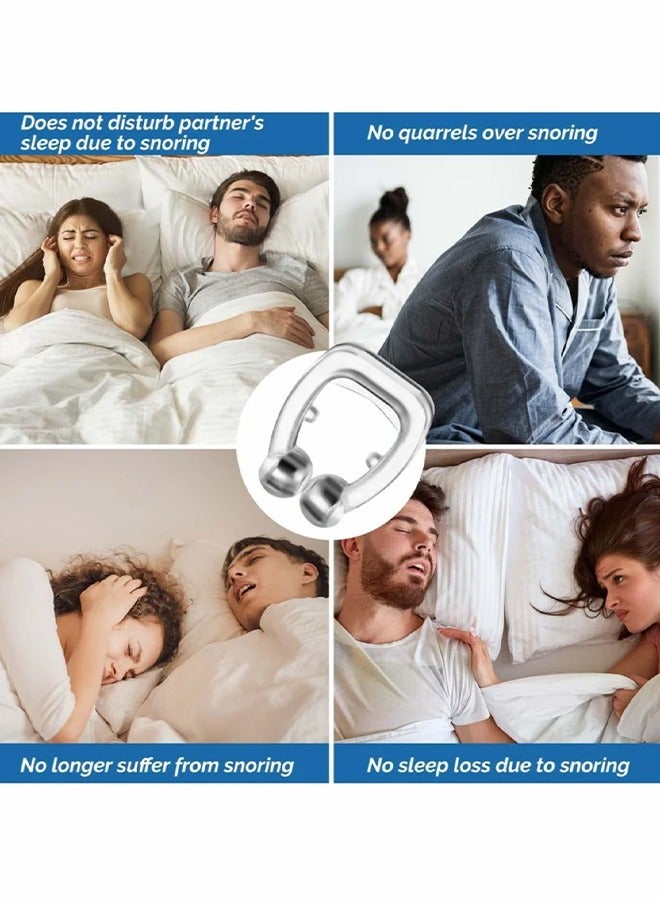 مقاطع الأنف المضادة للشخير جهاز موسع الأنف تحسين عادات التنفس في الفم لتخفيف ضيق التنفس للجنسين 6 قطع - Image 3