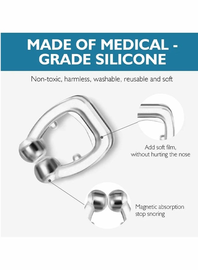 مقاطع الأنف المضادة للشخير جهاز موسع الأنف تحسين عادات التنفس في الفم لتخفيف ضيق التنفس للجنسين 6 قطع - Image 5