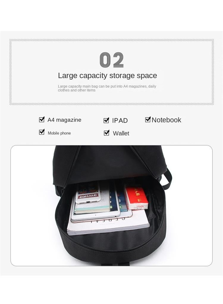 3-Piece Godzilla VS Kong 3D Print Backpack Set