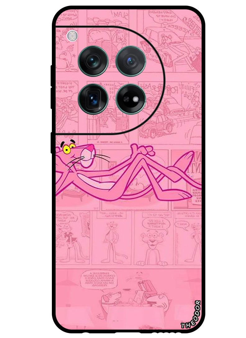 Theodor - Protective Case Anti Scratch Shock Proof Bumper Cover For OnePlus 12 Pink Panther - Image 1