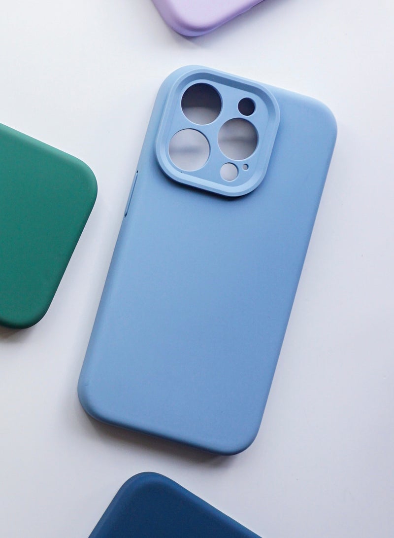 iPhone 15Pro Silicone Case with MagSafe Blue - Image 1