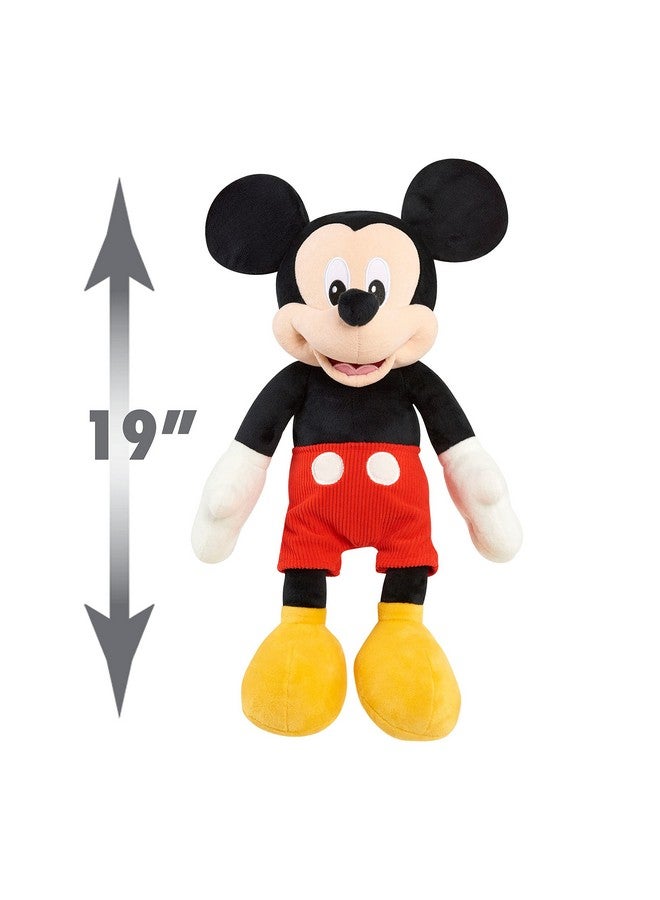 ميكي دمية ميكي ماوس كبيرة من القطيفة مقاس 19 بوصة من جونيور، ألعاب أطفال مرخصة رسميًا للأطفال من سن 2 فما فوق من إنتاج جاست بلاي - Image 3