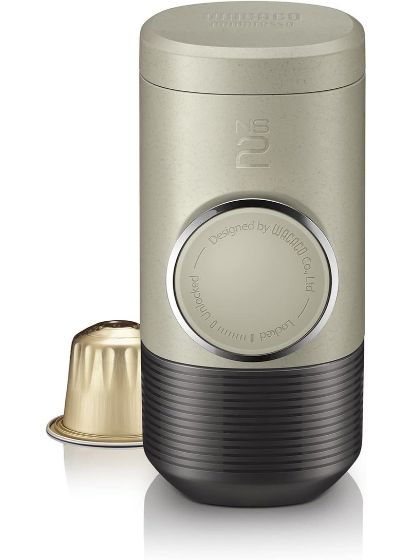 Portable Espresso Maker Compatible with Nespresso Original Capsules and Compatibles, Manually Operated, 18 Bar Small Handheld Coffee Machine for Travel, Camping - Image 1