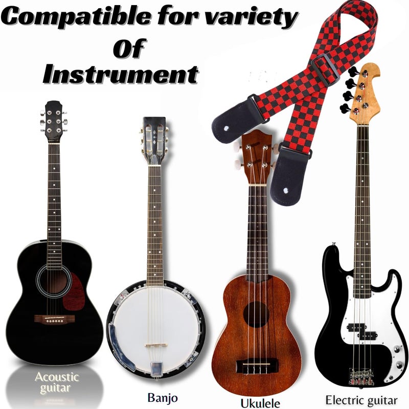 Mocking Bird Guitar Strap for Acoustic Adjustable Buckle Electric Guitar Strap Polyester Guitar Belt For Acoustic/Bass/Electric Guitars - Image 5