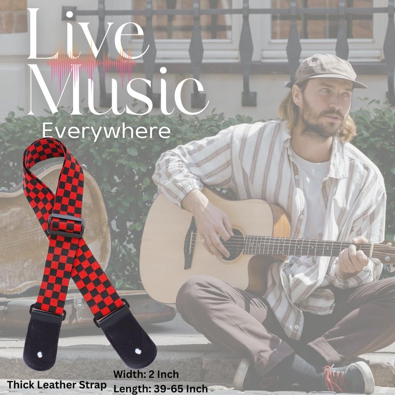 Mocking Bird Guitar Strap for Acoustic Adjustable Buckle Electric Guitar Strap Polyester Guitar Belt For Acoustic/Bass/Electric Guitars - Image 4