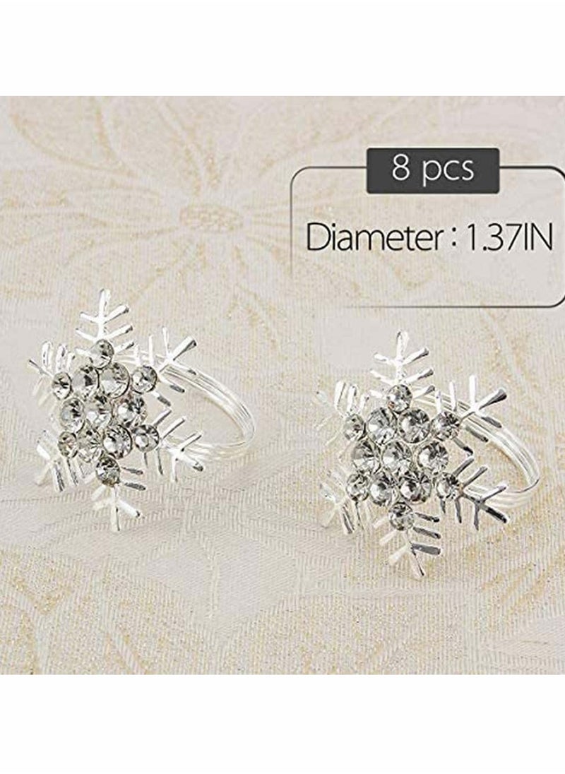 Excefore - 8-Piece Set Napkin Ring Table Setting Suitable - Image 1