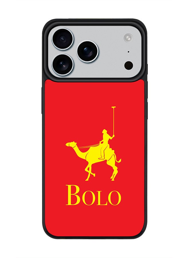 Stylizedd iPhone 17 Pro Max Case, [Compatible with MagSafe] Slim Magnetic cover Phone Case iPhone 17 Pro Max -BOLO Red - Image 1