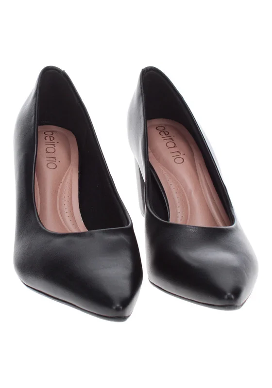 بيرا ريو Beira Rio Ladies High Heel Shoes Black | Made In Brazil