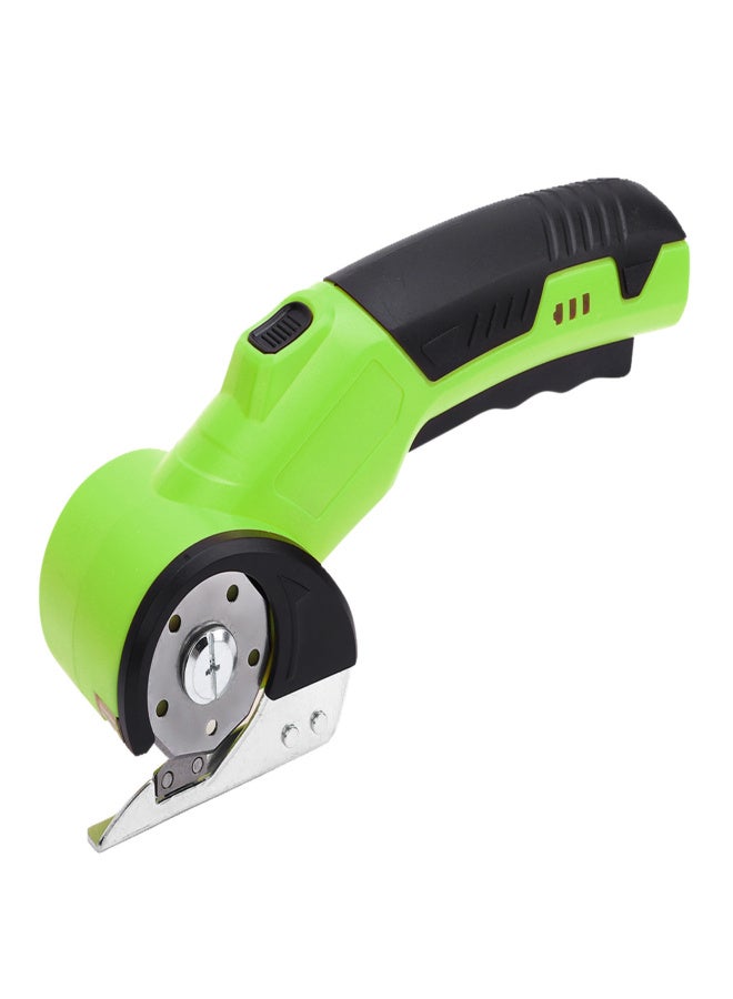 Cordless Electric Scissors 3.6V Rechargeable Cardboard Box Cutter Fabric Scissor with Spare Blade Safety Lock & LED Light for Leather Carpet Plastic Cutting Sewing Crafting Project Green - Image 2