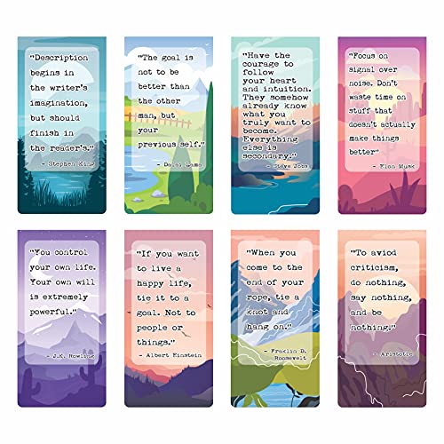 BOOKWORM Magnetic Quotes Bookmarks | Book Lovers Gift | Gift for Readers | Pack of 8 - Image 1