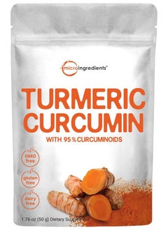 Turmeric Extract 95% Curcuminoids Natural Turmeric Extract And Turmeric Supplements 50 Grams Rich In Antioxidants For Joint  Immune Support No Gmos Vegan Friendly India Origin