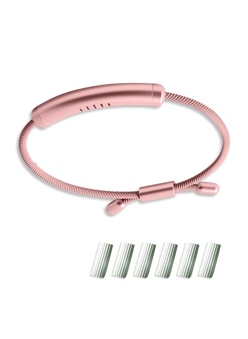 Zikra Mosquito Repellent Wristband,Adjustable Essential Oil Anti Mosquito Bracelet with 6 Replacement Sticks,Magnetic Anti Mosquito Wristband for Indoor Outdoor Trip 100% Natural Plant Essential Oil (Pink) - Image 1