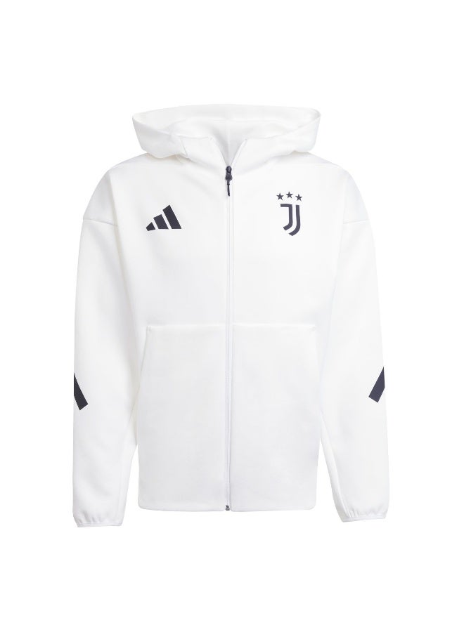 Adidas Juve Anth Jkt White Football Track Tops For Men XS  - Image 1
