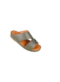barjeel uno 008-3590  Barjeel Uno Boys Arabic Sandals BC-2025 Olive  - Image 2