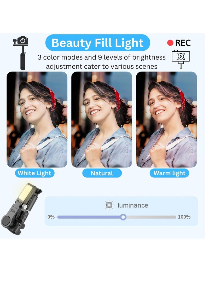 "Q18 Gimbal Stabilizer: 2-Axis Remote Control Intelligent Stabilizer for Smartphones, Auto Face Tracking, 360° Stabilization – Perfect for Vlogging, YouTube, and TikTok" - Image 3