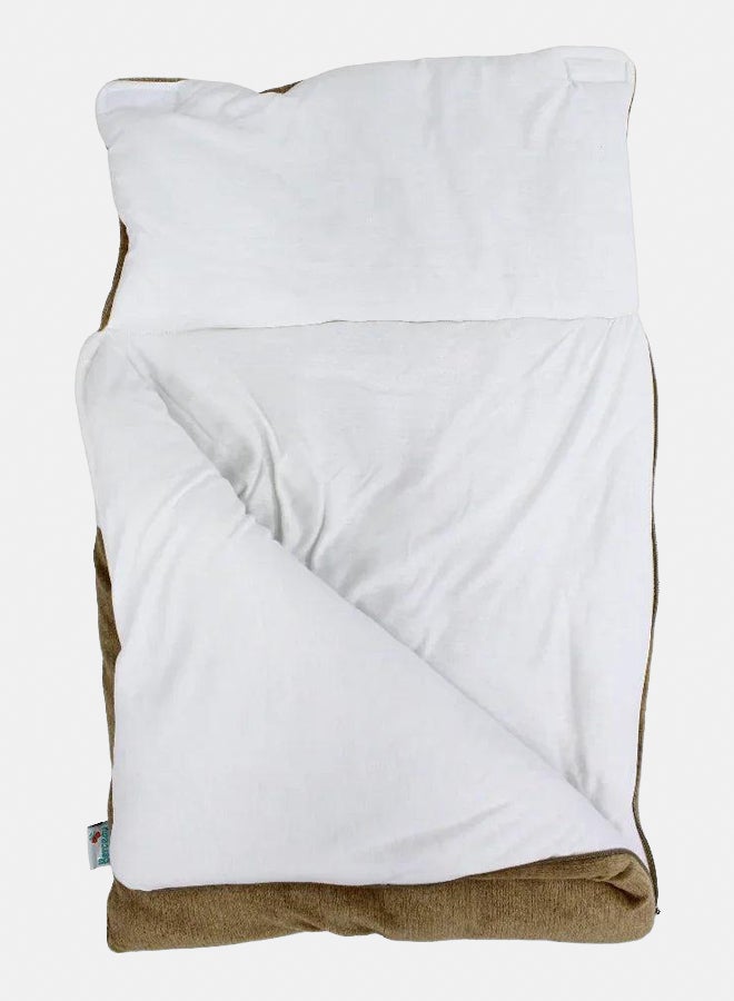 Berceau Unisex Velvet Baby Sleeping Bag with Hello World Print - Image 3
