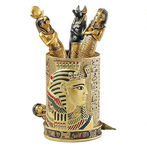 Design Toscano QL1244 Egyptian Pharaoh Pen Vessel,full color - Image 5