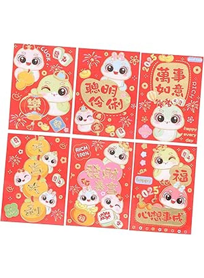 Traditional Chinese New Year Red Envelopes 10 Pack For Cash Gifts Wedding And Lunar Festival - Image 1