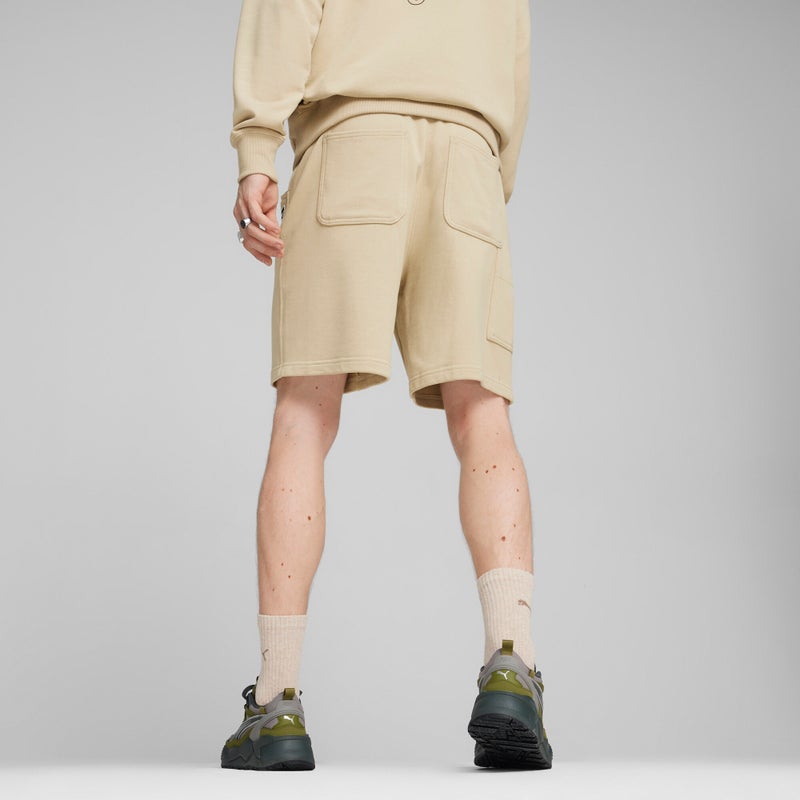 PUMA DOWNTOWN Mens Beige Shorts - Image 4