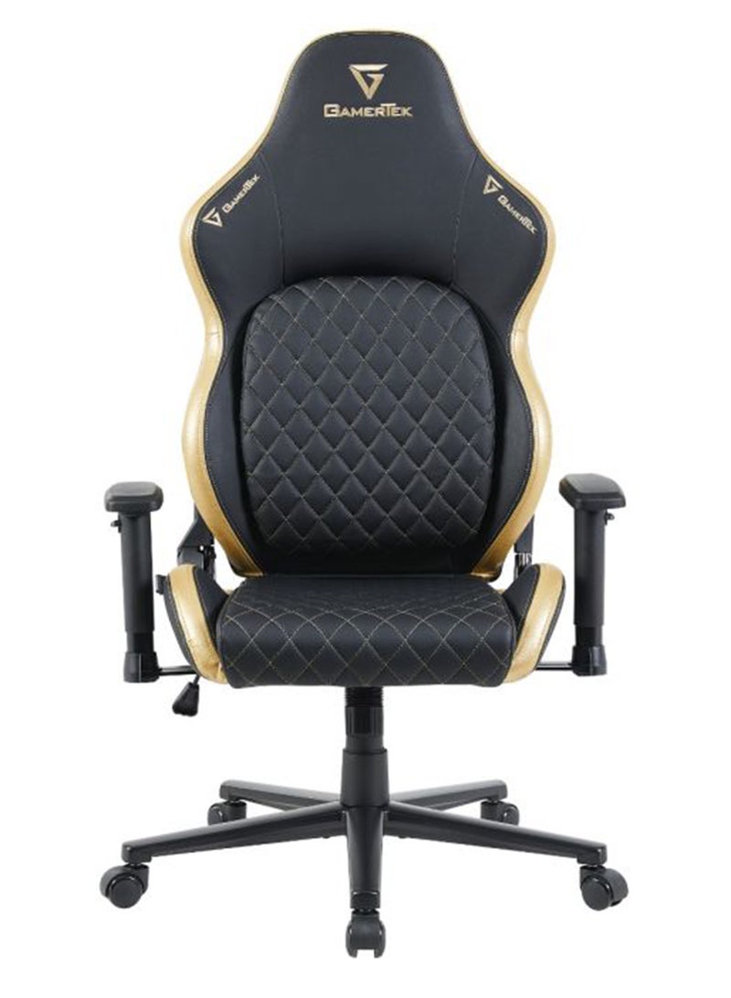 GamerTek Valor Gaming Chair - Black/Golden Edition - Image 2