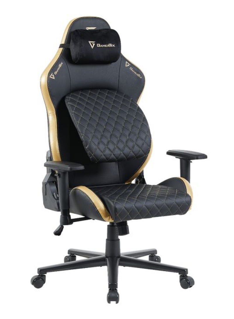 GamerTek Valor Gaming Chair - Black/Golden Edition - Image 5