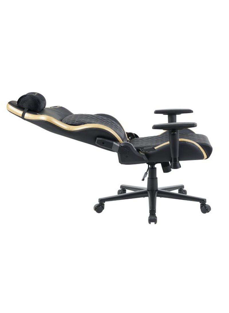 GamerTek Valor Gaming Chair - Black/Golden Edition - Image 4