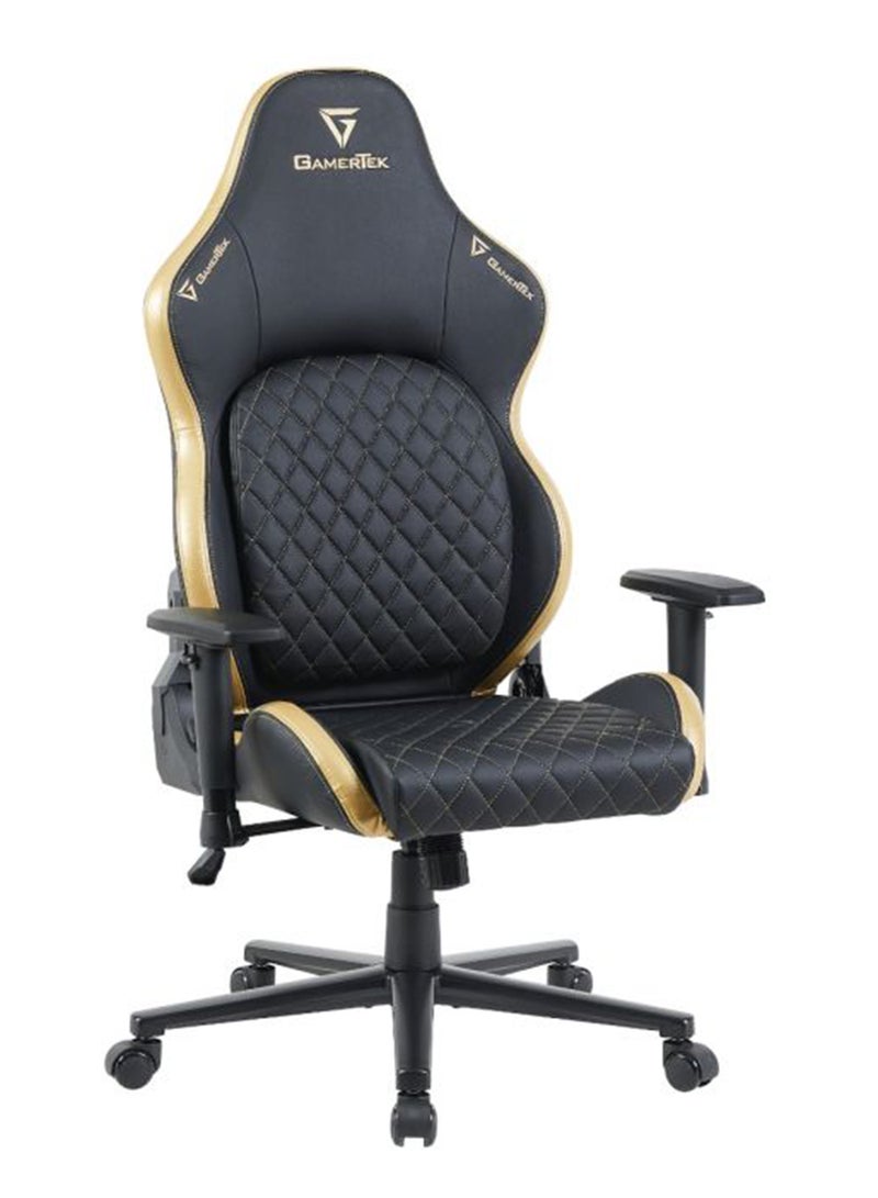 GamerTek Valor Gaming Chair - Black/Golden Edition - Image 1