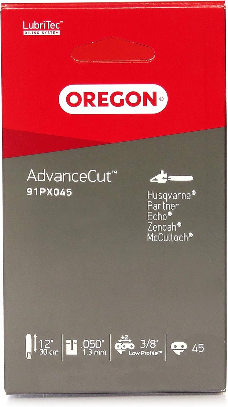 أوريجون سلسلة منشار 91PX045E AdvanceCut™ لتلائم مناشير Greenworks وD وHusqvarna وHyundai وMcCulloch وEfco مقاس 12 بوصة (30 سم)، 45 وصلة دفع. - Image 1