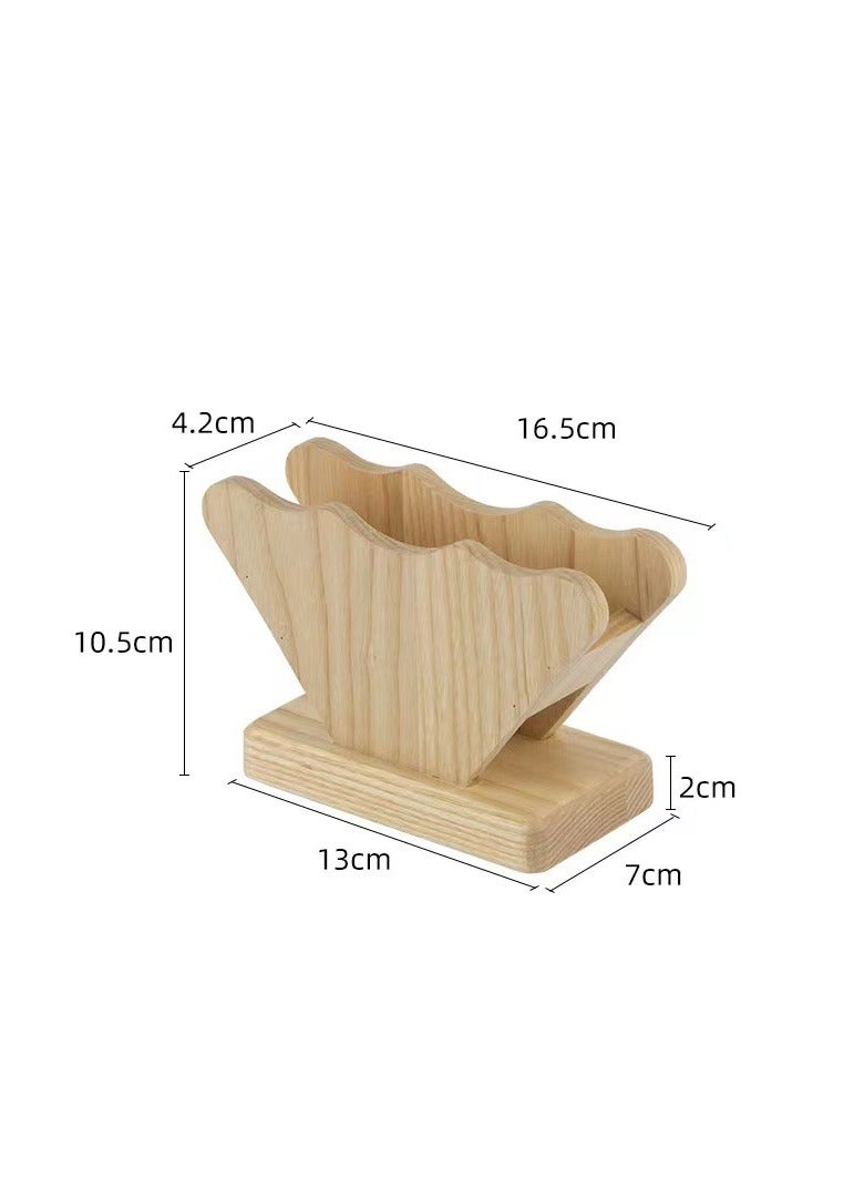 Beauenty Coffee Filter Holder, Coffee Paper Storage Container Bamboo Coffee Filter Paper Dispenser Rack with Dustproof Cover Filter Paper Organizer - Image 1