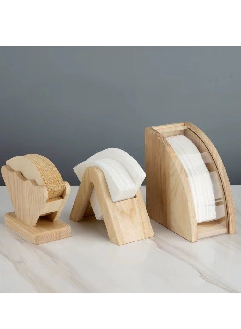 Beauenty Coffee Filter Holder, Coffee Paper Storage Container Bamboo Coffee Filter Paper Dispenser Rack with Dustproof Cover Filter Paper Organizer - Image 3