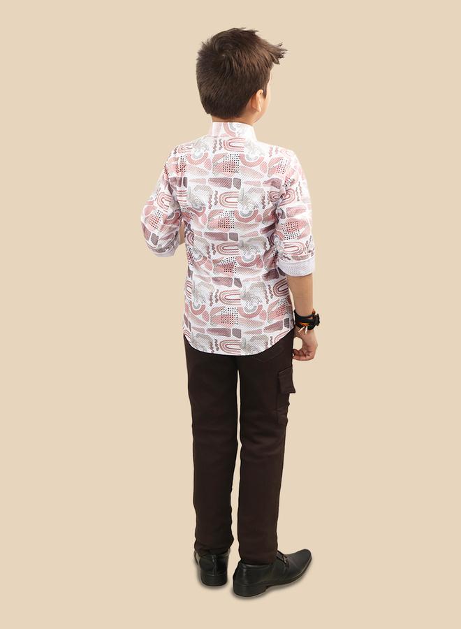Ts Trends Printed Buttoned Shirt and Pant Set - Image 4
