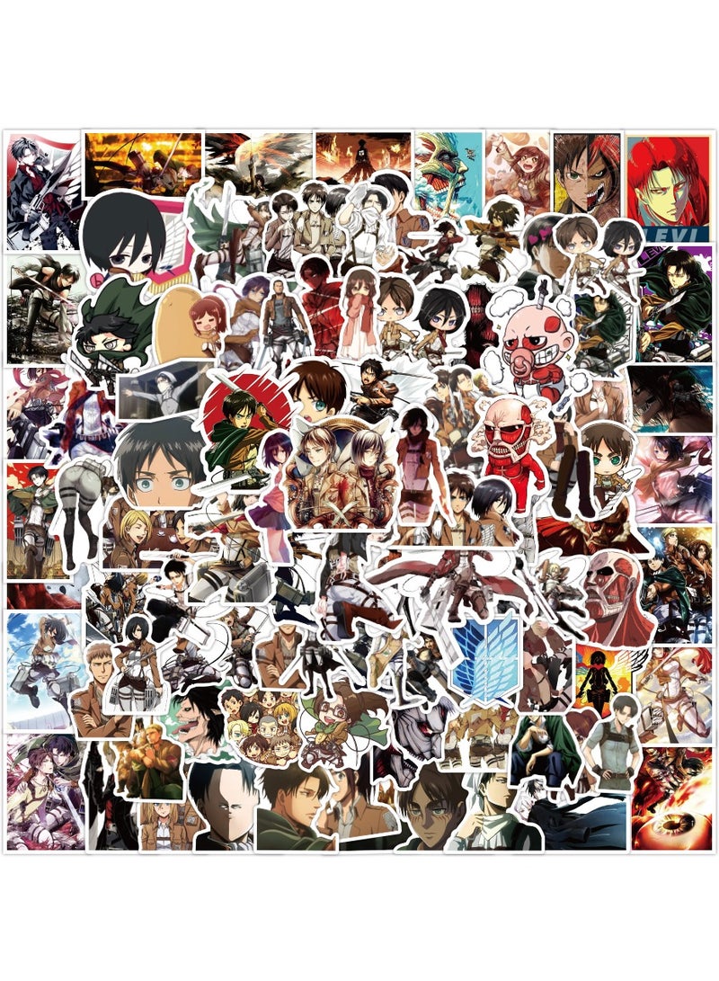 100 Anime Attack on Titan Doodle Stickers - Image 1