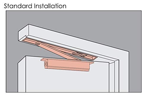 NHN495S Concealed Door Closer, Non-Handed, Heavy-Duty, Up to 220lbs. Doors, Dual Speed Control, Invisible Door Closer - Image 3