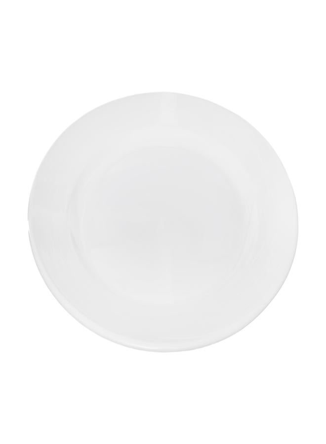 Royal Porcelain Round Flat Plate Shape Silk 21 CM White - Image 1