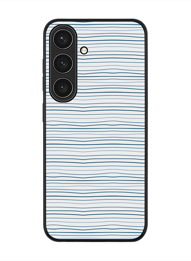 Stylizedd For Samsung Galaxy S25 5G Case,Slim fit Camera Protection, Shockproof Thin Phone cover  - Shaky Lines - Image 1