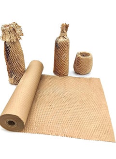 Taimi Honeycomb Packing Paper,  Packing Paper Substitute Alternative for Bubble Cushioning Wrap for Moving Shipping Packaging, Recyclable Moving Supplies Bubble Packing Wrap Protective Roll Size: 30cmX100m  - Image 1