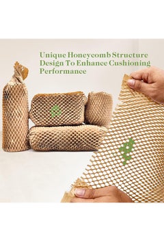Taimi Honeycomb Packing Paper,  Packing Paper Substitute Alternative for Bubble Cushioning Wrap for Moving Shipping Packaging, Recyclable Moving Supplies Bubble Packing Wrap Protective Roll Size: 30cmX100m  - Image 3