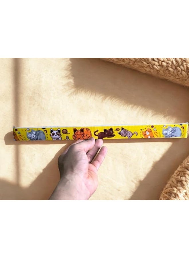 Pets House & Care Tails Cat Scratch Pad – Bone Shape Corrugated Scratcher with Organic Catnip Toy – Durable Flat Cardboard Board for Cats & Kittens – 40×20 cm - Image 3