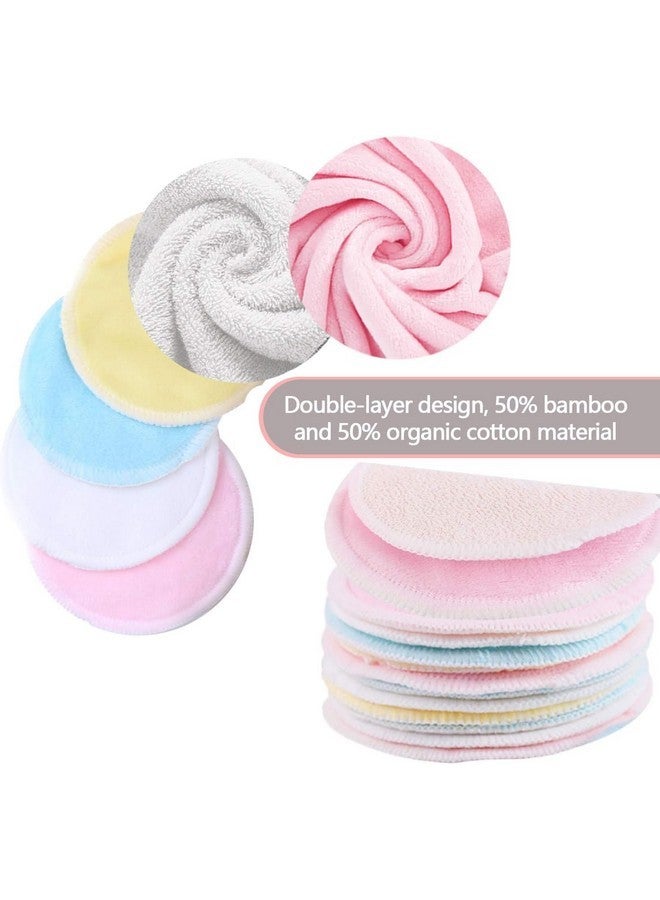 CT CAPETRONIX Reusable Makeup Remover Pads (24 Pack) With 2 Bags For Laundry & Storage, Reusable Bamboo Cotton Rounds, Eco-Friendly Reusable Cotton Pads For All Skin Types  - Image 2
