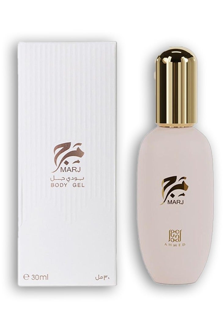 Ahmed Al Maghribi Marj Body Gel, 30ml & Oud & Roses Body Gel, 30mlBundle - Image 2